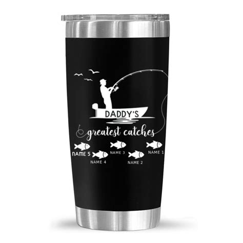 Personalized Daddy's Greatest Catches Tumbler, Personalized Father's ...