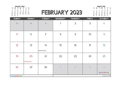 Resultado de imagen de february 2023 kalender