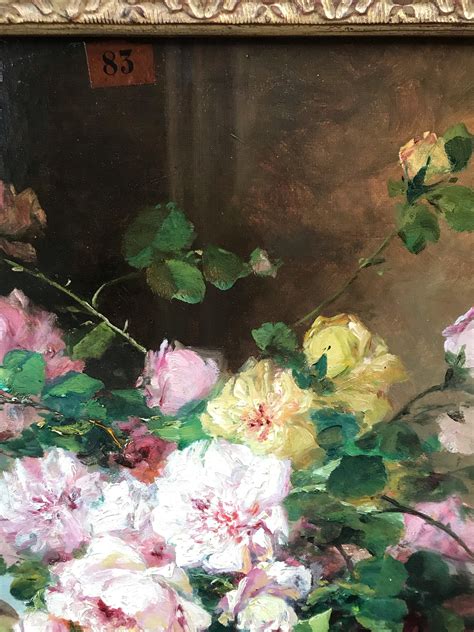 Eugene Henri Cauchois - Roses and Peaches Arrangement For Sale at ...