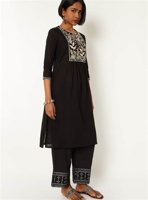 Buy Women Embroidered Yoke A-line Kurta Online at just Rs. 599.0 ...