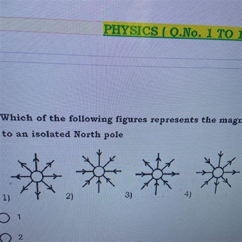 Which of the following figures represents the magnetic lines of force ...
