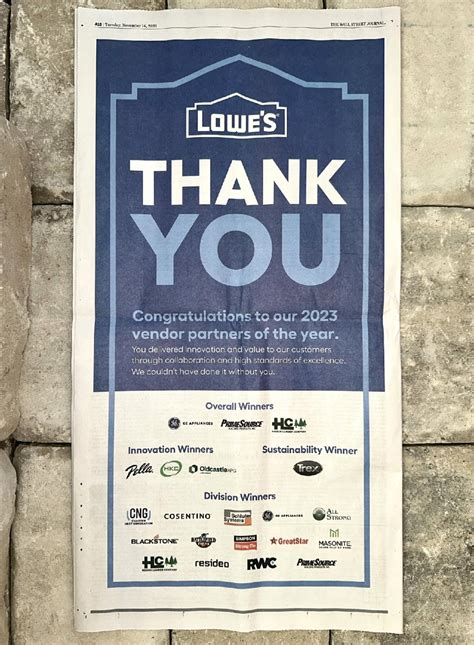 APG Wins Lowe's Vendor Partner Award
