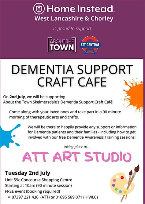 Dementia Support Craft Cafe, WN8 6LN, Skelmersdale, 2 July 2024 | AllEvents