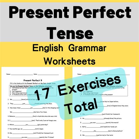 Present Perfect Tense 15 C Mle - Design Talk