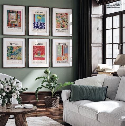 Henri Matisse Art Set of 6, Matisse Exhibition Poster, Matisse Poster ...