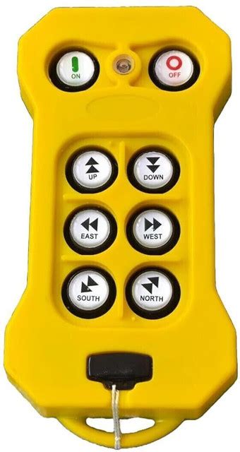 AES Double Speed Crane Wireless Radio Remote Control| 6+2 Button Hoist ...