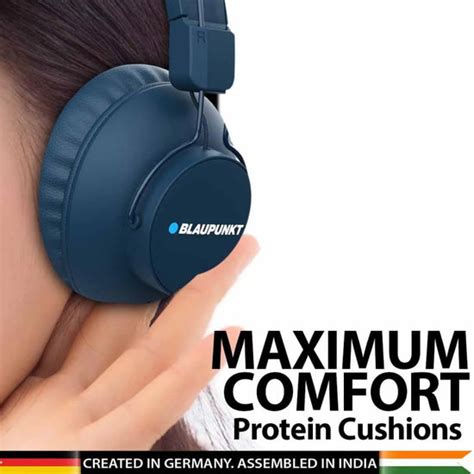 Buy Blaupunkt BH41 BK Wireless Over Ear Headphones Online at Best Price ...