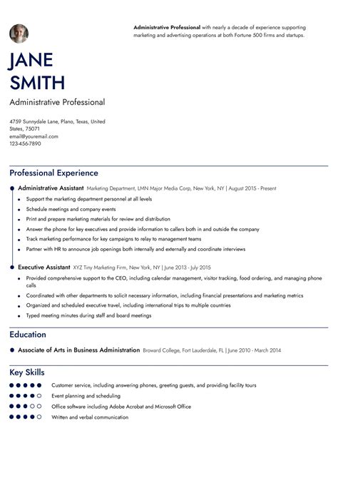 11 Administrative Assistant Resume Examples and Templates for 2025 ...