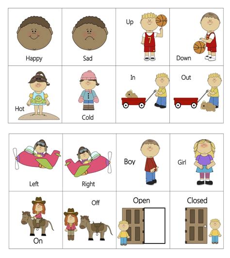 matching opposites worksheet for preschool and kindergarten k5 learning ...