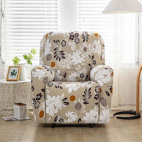 Recliner Covers Slipcovers Super Stretch Floral Printed Sofa Couch ...