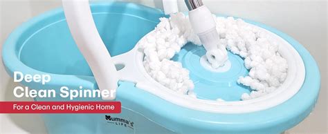 Mumma's LIFE Plastic Spin Mop Bucket, Moppers for Cleaning Floor, Mop ...