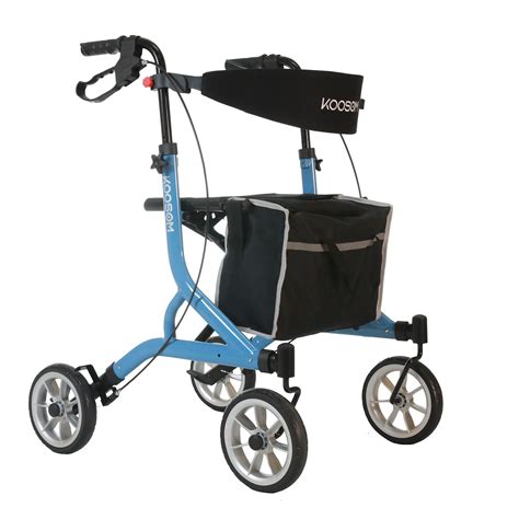 Buy KOOSOM Rollator Walker for Seniors with Seat, Fold Up Lightweight ...