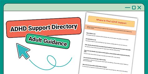 ADHD Support Directory Adult Guidance