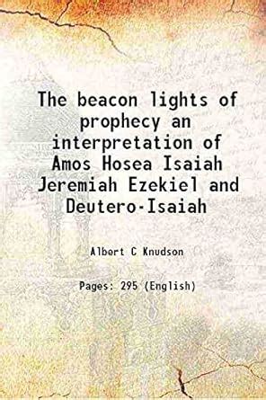 Amazon.in: Buy The beacon lights of prophecy an interpretation of Amos ...
