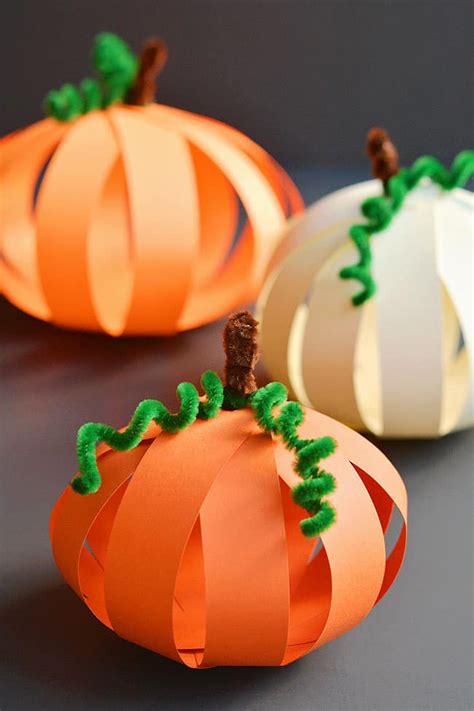 Easy Pumpkin Crafts 的图像结果