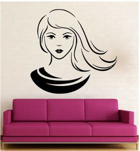 LYOMAN 60 cm Wall Stickers Vinyl Decal Beautiful Woman Hair Hairstyle ...