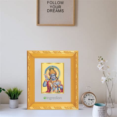 24K Gold Krishna Photo Frame for Corporate Gifting – PujaShoppe