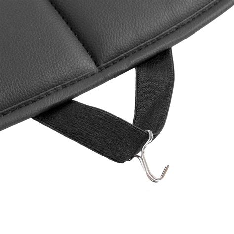 Motor Trend Black Faux Leather Car Seat Covers for Front Seats, 2-Pack ...