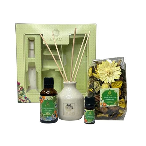 Orange Blossom & Lemongrass Reed Diffuser & Potpourri Gift Set – EKAM