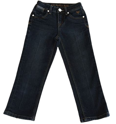 Justice Jeans Straight Leg Dark Wash Blue Jeans Girls Size 10 S | eBay