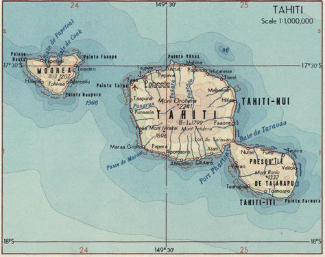 Tahiti Map