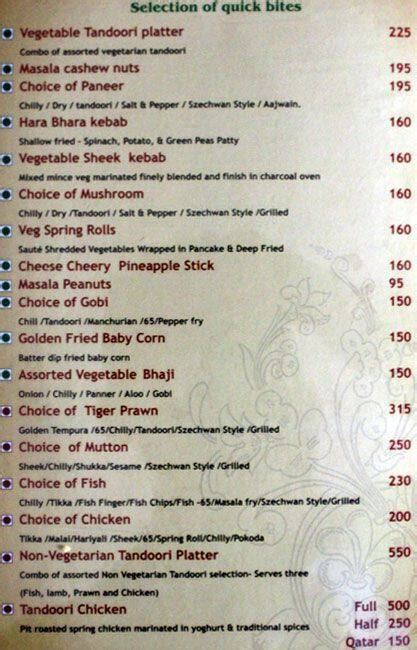 Menu at Runway Bar, Santhavelur