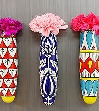 Lazy Gardener Indigo Mughal Ceramic Magnetic Planter for Fridge ...