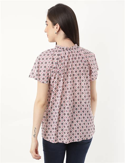 Buy Pure Cotton Embroidery Notch Neck Top at Marks & Spencer