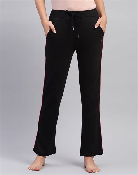 Buy Women Black Solid Regular Fit Lower Online in India - Monte Carlo