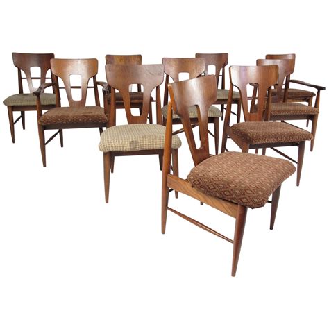 Very Comfortable Set of 10 Mid Century Modern Dining Chairs at 1stDibs ...