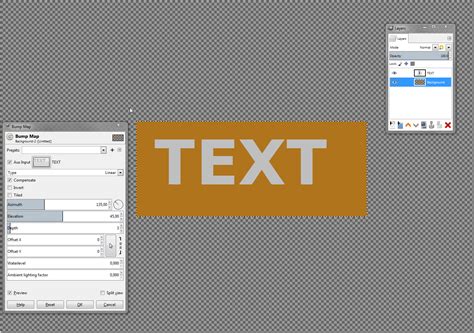 Image result for GIMP Bump Map Tutorial