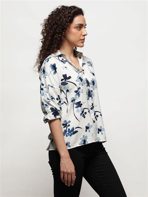 White Floral Shirt - IDK Couture – IDK® Couture