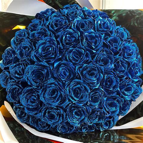 Glitter Rose Bouquet - Handcrafted Unique Flower Gift - Madeofrose