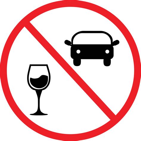 Do Not Drink And Drive Signs No Drinking And Driving