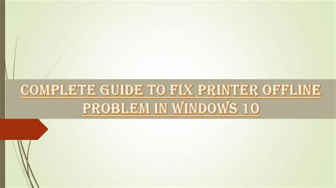 Image result for Printer Offline How to Fix