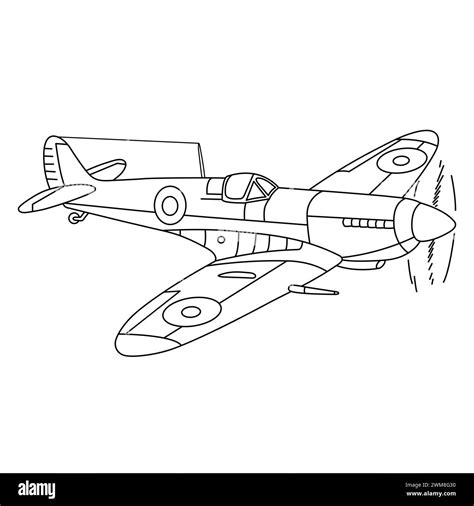 Image result for Spitfire Plane Drawing