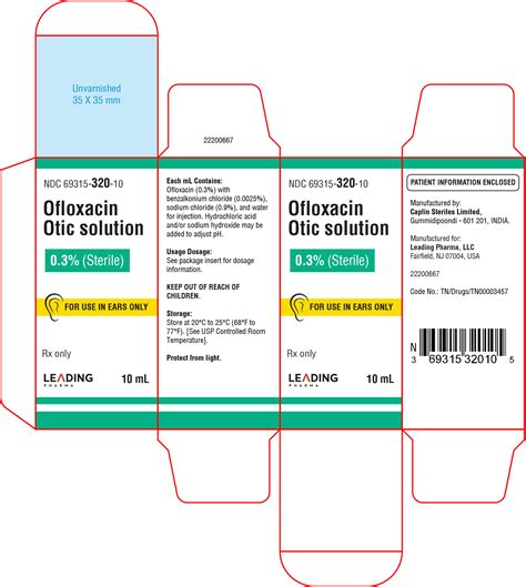 Ofloxacin Ear Drops: Package Insert - Drugs.com