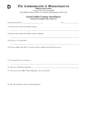 Limited Liability Company Annual Report - Secretary Of The ... - Sec ...