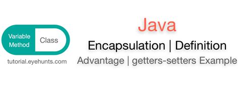 Encapsulation Java Example 的图像结果