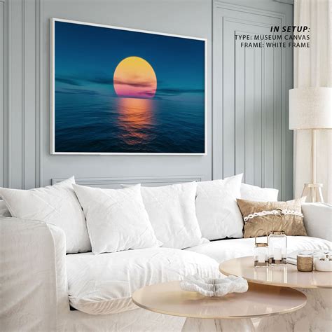 Buy Great sunset over the ocean Canvas Painting & Wall Art Online ...