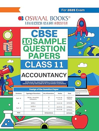 Oswaal Cbse Sample Question Papers Class 11 Accountancy (For 2025 Exam ...