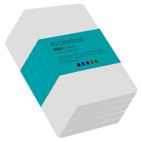 Buy PG Creations Blank Ivory Index Cards, Unruled Plain, 3x5 Inch ...