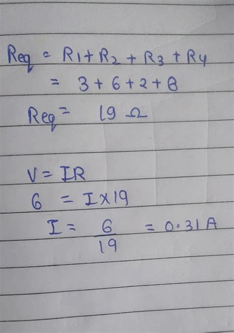 find the resultant resistance and current flowing in the circuit given ...