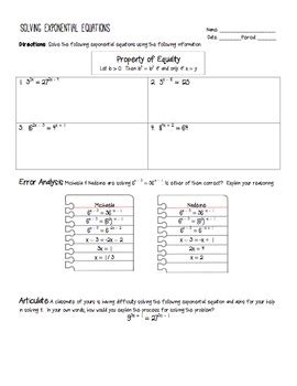 Image result for Solving Exponential Equations Practice