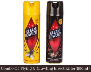 Clean bowled Flying & Crawling Insect Killer Pack(2*500ml) - Buy Baby ...