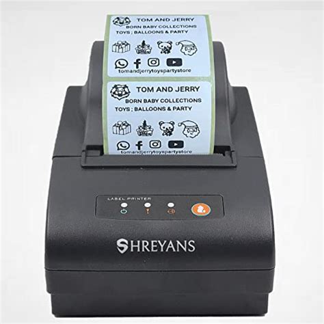 SHREYANS 58Mm (2Inch) Thermal Label + Receipt Printer Desktop Printer ...