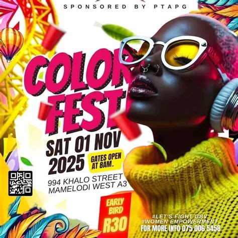 Color Fest, No-Exit, Mamelodi, 1 November 2025 | AllEvents