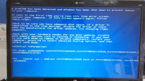 HP笔记本电脑开不了机了显示蓝屏_百度知道