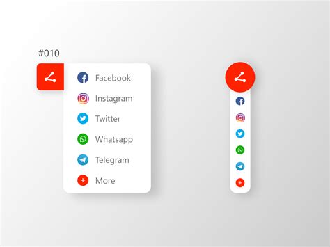 Daily UI #010, Social Share by Sofía on Dribbble