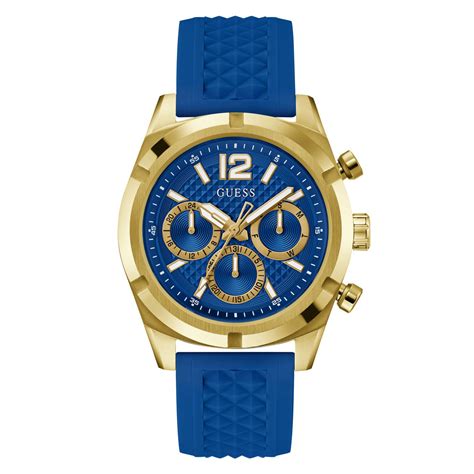 Guess Resistance Blue Round Dial Quartz Analog Men Watch - GW0729G1 ...